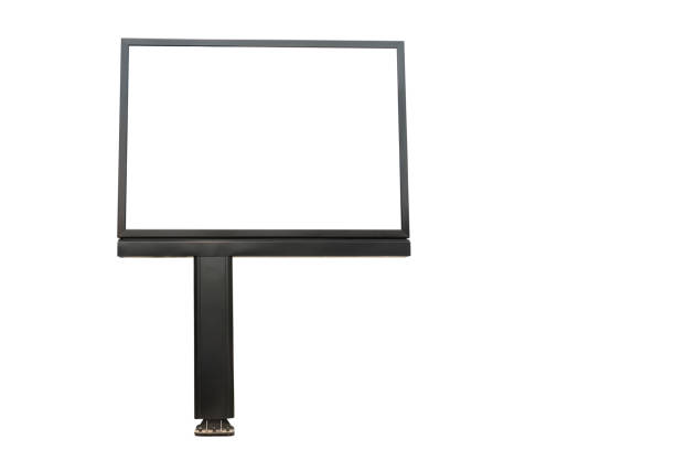 istock Outdoor big advertising board isolated on white 919548214