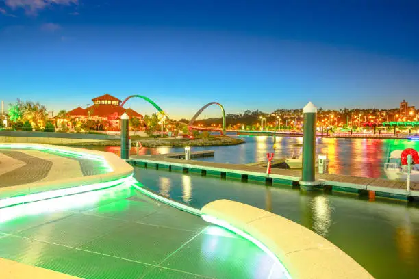 Photo of Elizabeth Quay blue hour