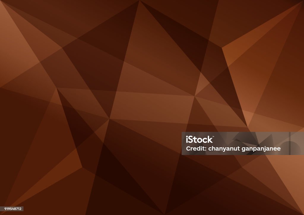 Brown polygonal background, abstract texture for advertising business, vector illustration Brown stock vector