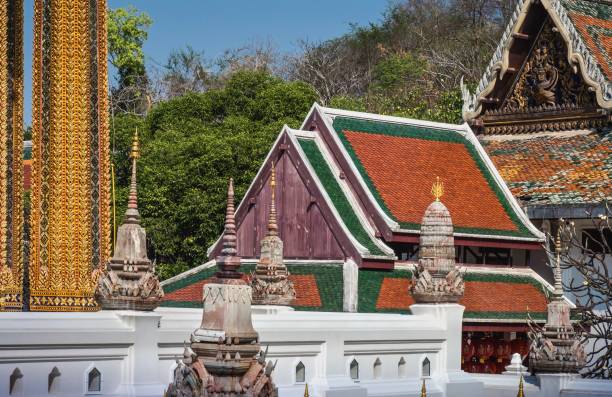 istock Wat Phra Phutthabat Temple On Blue Sky Background 919555214