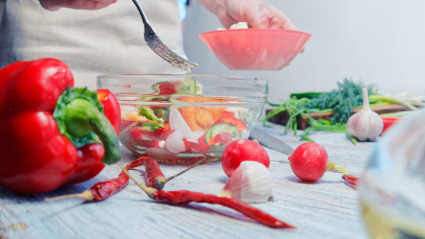 istock Cooking salad of fresh vegetable 919558086