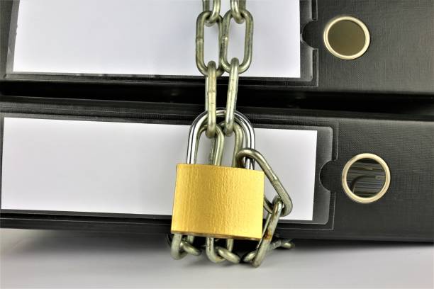 istock An concept Image of a Folder with chains and a lock 919567412