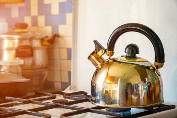 istock Kettle on a gas stove 919567650