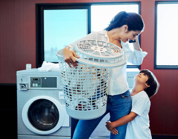 istock Let's first finish the laundry then we can play 919580412