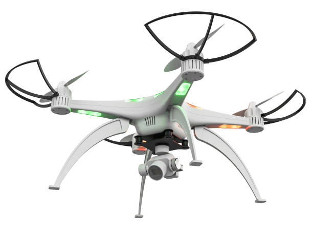 istock 3d render of a drone on a white background 919583882