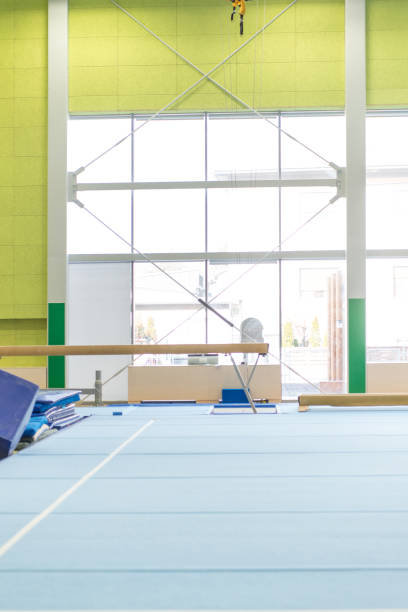 istock Empty Gym With Gymnastics Equipment 919644374