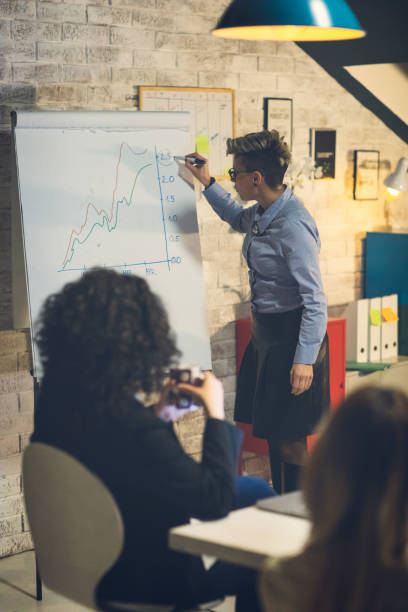 istock Businesswoman Late Presentation 919648182