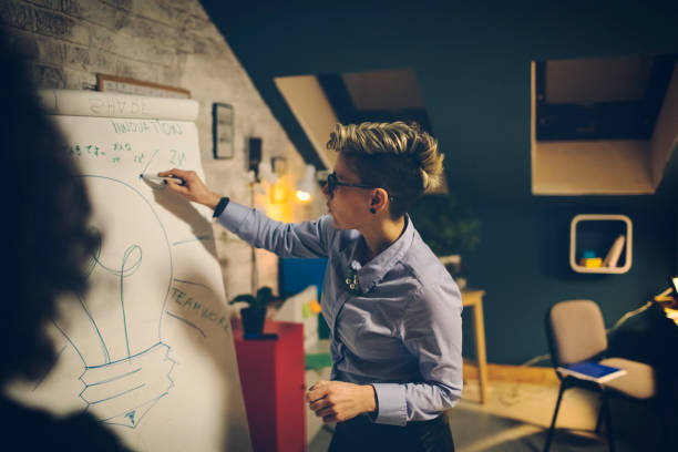 istock Businesswoman Late Presentation 919662384