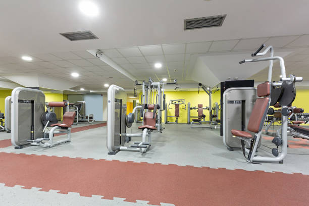istock Interior of a gym with equipment 919695138
