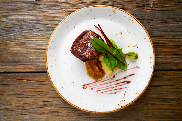 istock Veal sirloin, mashed potatoes chards and shallots 919714170