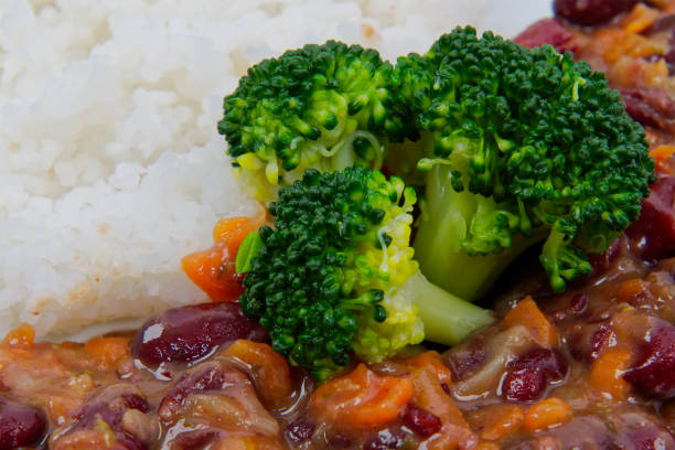 Azuki with vegetable and rice
