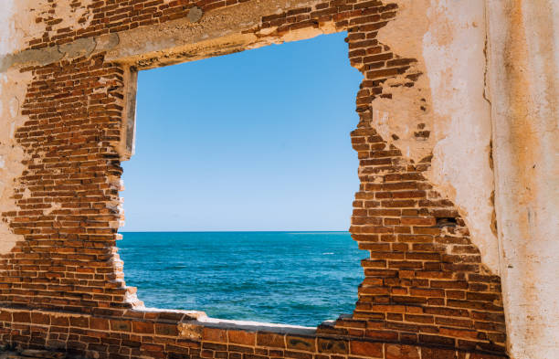 Ruins of a old house in Gibara, Cuba