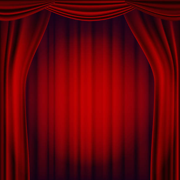 istock Red Theater Curtain Vector. Theater, Opera Or Cinema Scene. Realistic Illustration 919763380