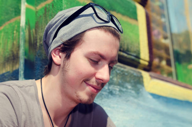 istock Happy Young man in the city 919773364
