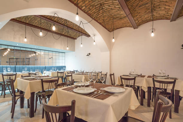istock Restaurant interior in a new hotel 919781416