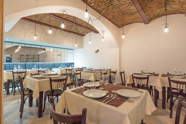 istock Restaurant interior in a new hotel 919782286