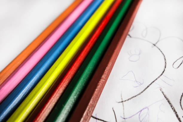 istock Rainbow palette of pencils on a white background 919784882