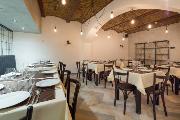 istock Restaurant interior in a new hotel 919785636