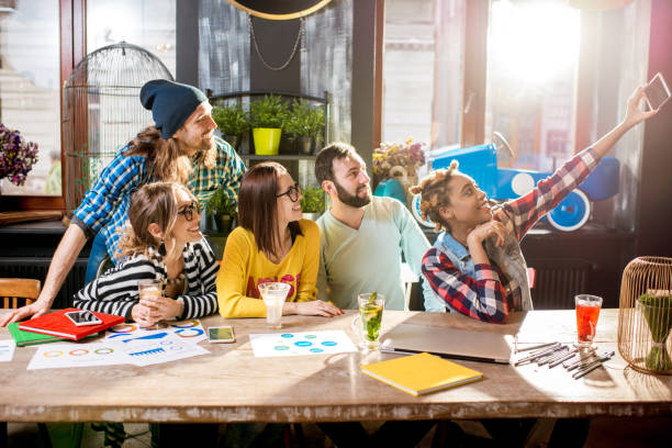 istock Friends making selfie photo in the cafe 919792636