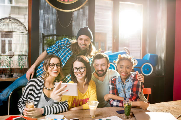 istock Friends making selfie photo in the cafe 919792780