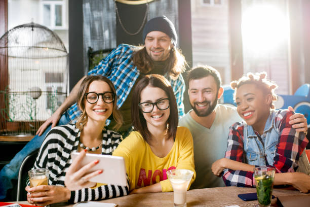 istock Friends making selfie photo in the cafe 919792830
