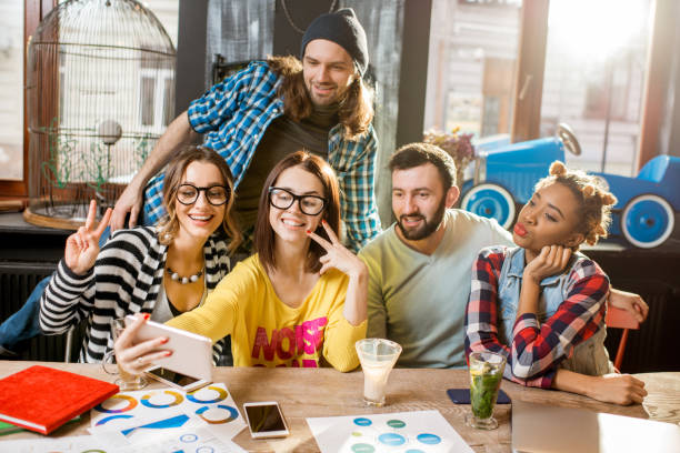 istock Friends making selfie photo in the cafe 919792890