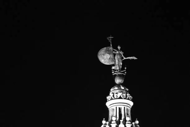 Photo of Giralda of Seville black and white