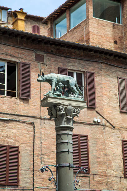 istock Romulus and Remus statue at Piazza Tolomei in Siena 919814682