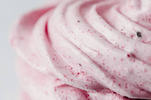 gelato o marshmallows macro - candy pink foto e immagini stock