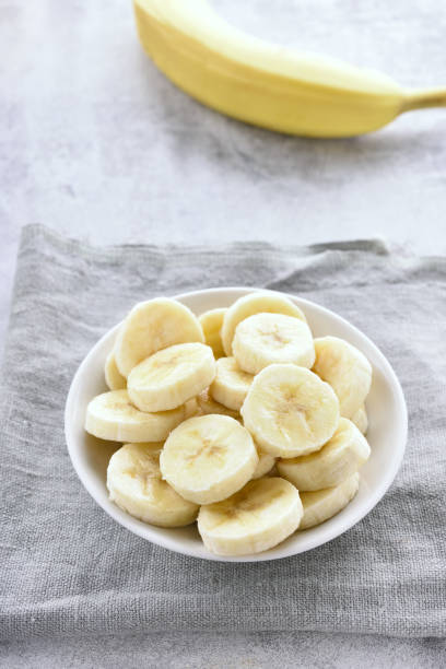 istock Banana slices in bowl 919819102