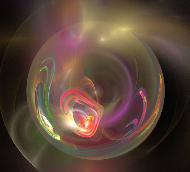 istock image of one Digital Fractal on Black Color 919834558