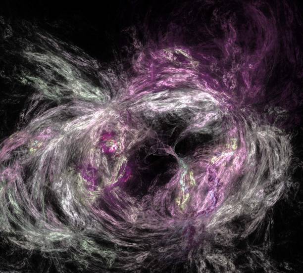 istock image of one Digital Fractal on Black Color 919834704