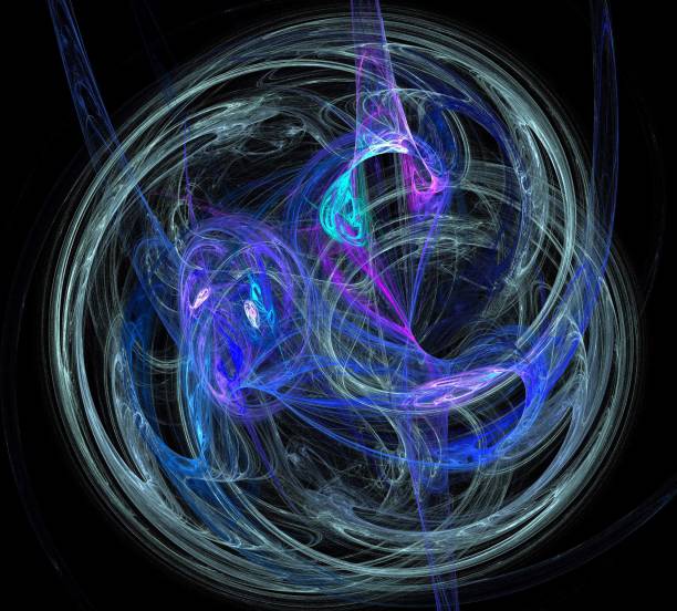 istock image of one Digital Fractal on Black Color 919845504