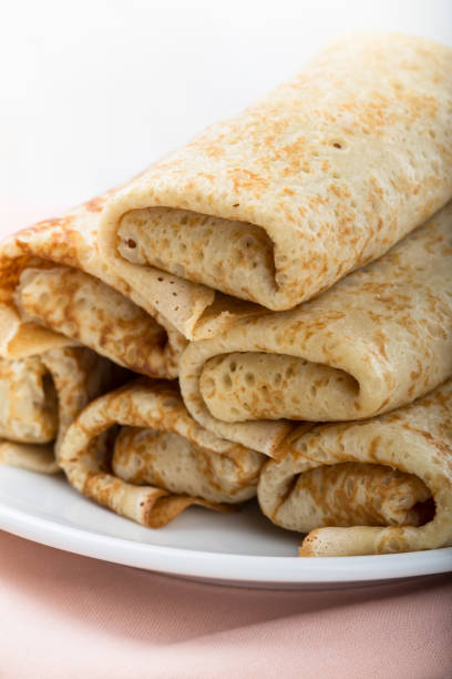 istock Crepes rolls with filling 919859408