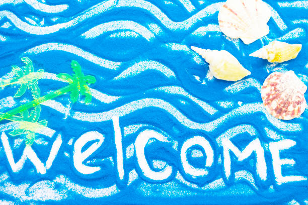 istock Inscription on a colorful sand 919870908