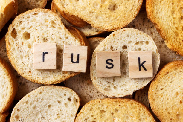istock word rusk on many of round rusk background 919905656