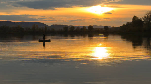 istock Sunset on the lake in summer 919912568