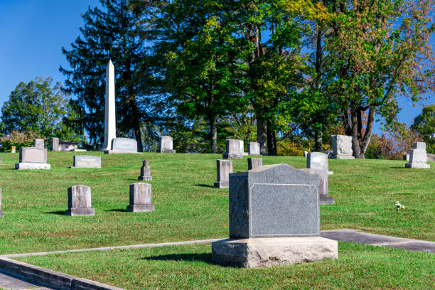 istock Blank Tombstone in a Cemetary 919918236