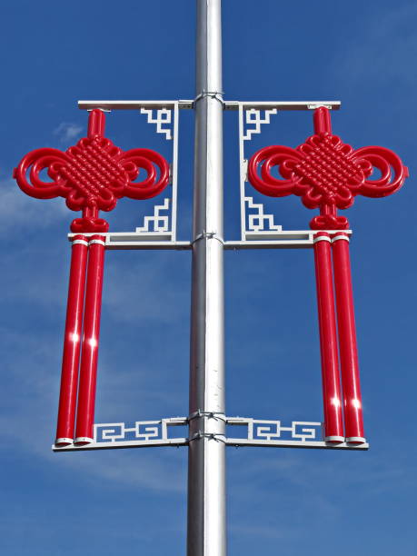 istock Chinese knot along the street 919935416