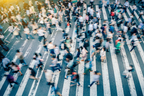 istock busy zebra crossing in Osaka, Japan 919942122