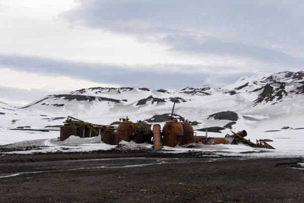 istock Old whaling station on Deception island 919955298