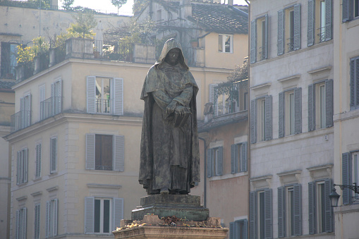 A famous monument on one of Rome old town squares. Tourist destination.