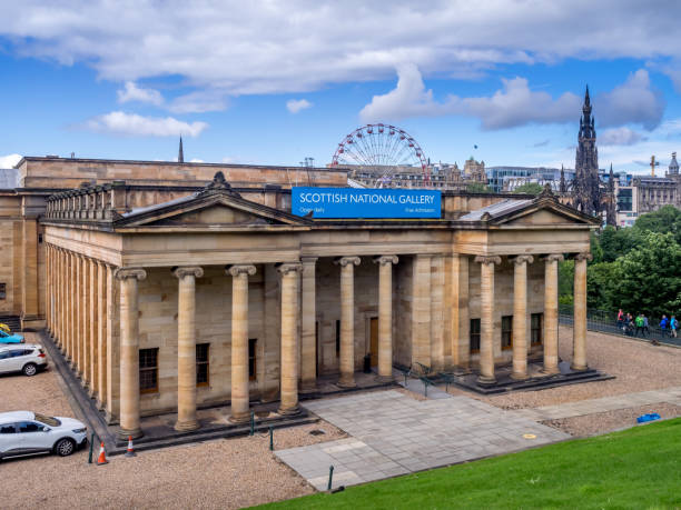 scottish national gallery, edimburgo - national gallery di edinburgo foto e immagini stock