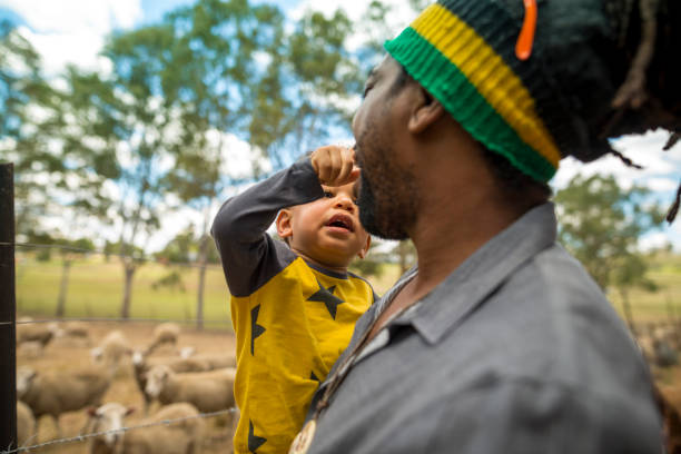 istock Father and son visited an organic farm 920000812