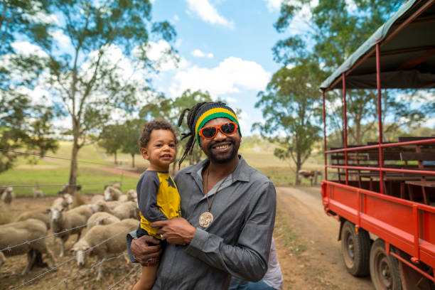 istock Father and son visited an organic farm 920000826