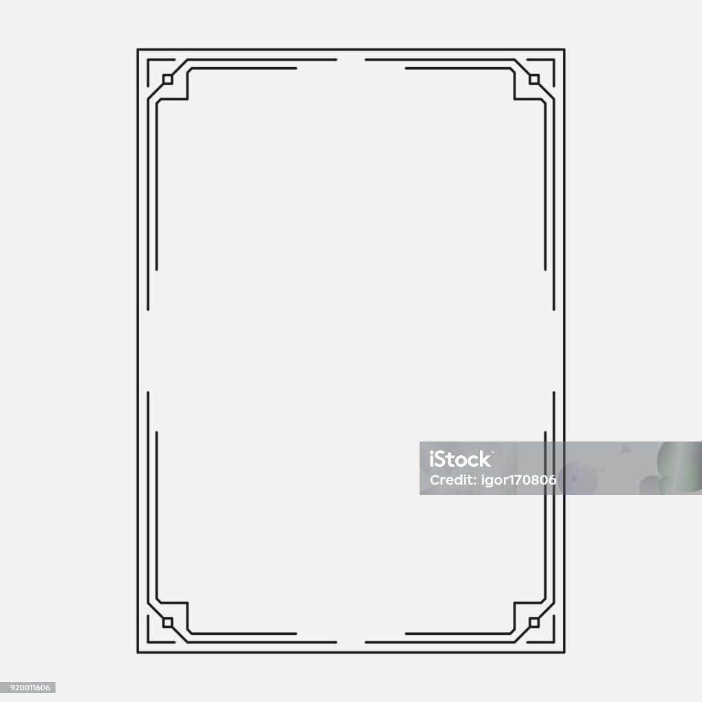 Frame Vector, original design vector image, decorative ornamental frame, original design Border - Frame stock vector