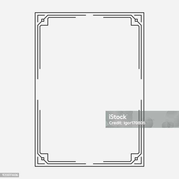 Frame Vector Original Design Stock Illustration - Download Image Now - Border - Frame, Modern, Art Deco