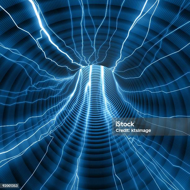 Abstract Tunnel Of Energy Stock Photo - Download Image Now - Abstract, Alternating Current, Backgrounds