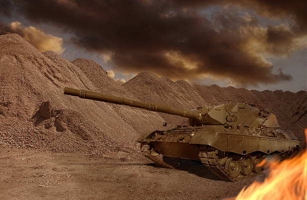 탱크 firefight - leopard tank 뉴스 사진 이미지