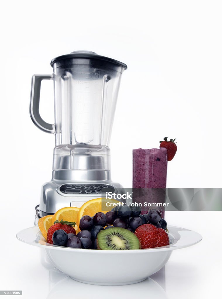 Frutas frescas e bebidas - Foto de stock de Alimentação Saudável royalty-free